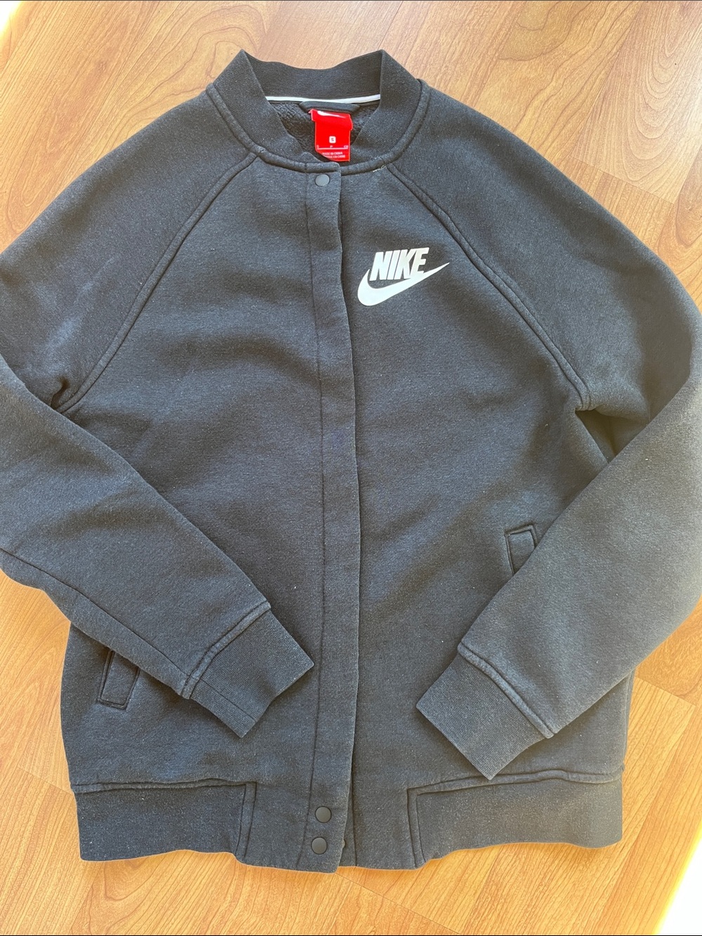 Nike Black button up sweatshirt Jacket